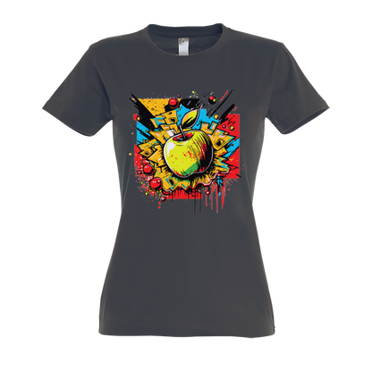 T-SHIRT WOMAN APPLE POP CULTURE 190G