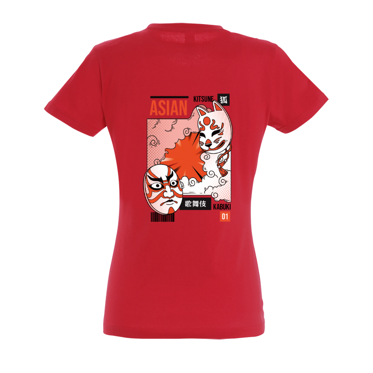 T-SHIRT WOMAN KITSUNE  190G